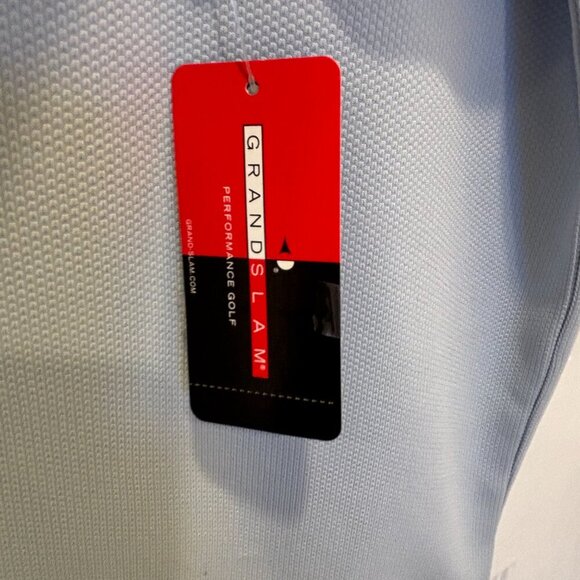 Grand Slam Men's Performance Golf Shirt - Size Medium - Color Heather Blue - Picture 5 of 6